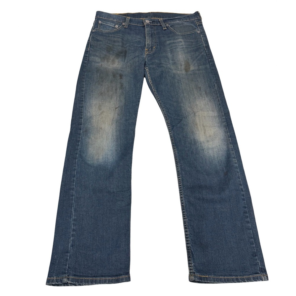 LEVI’S 513 Slim Straight Distressed Jeans 30x30 Mechanic Workwear Look